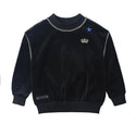 Dinky Boys Velvet Top Black