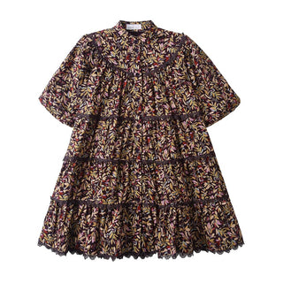 Dinky Girls Flowered Dress Multi