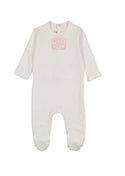 Mon Tresor Baby Bliss Bebe Girls Footie Ivory & Pink