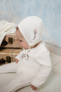 Mon Tresor Baby's Breath Layette Set Ivory And Pink