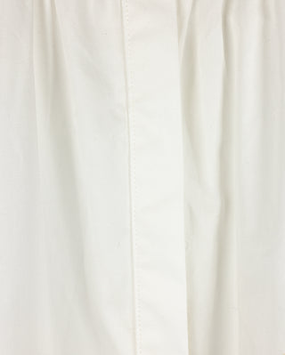 Lilou Girls Covered Placket Shirred Blouse White