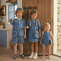 Dinky Baby Prouty Sleeveless Romper Denim