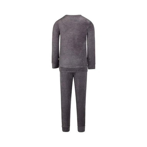 Charlie Choe Boys Velour PJ Grey