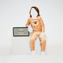 Charlie Choe Boys Velour PJ Camel