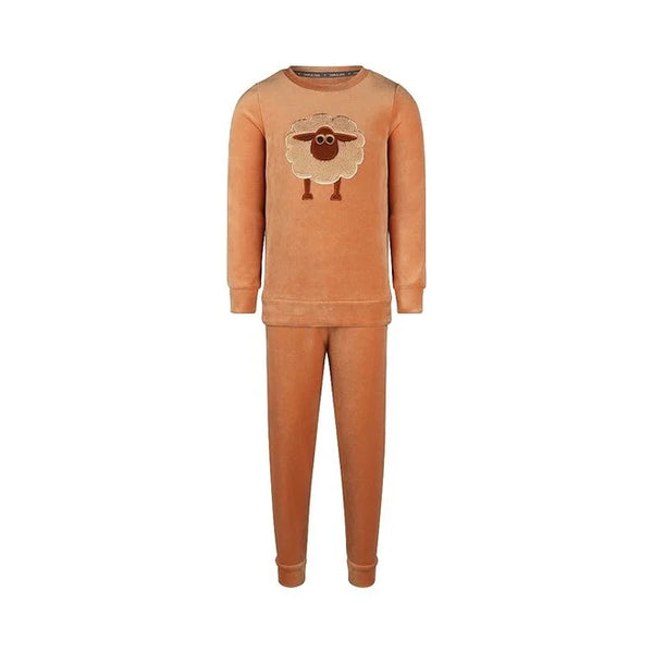 Charlie Choe Boys Velour PJ Camel