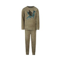 Charlie Choe Boys Velour PJ Faded Green