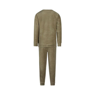 Charlie Choe Boys Velour PJ Faded Green
