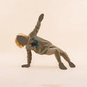 Charlie Choe Boys Velour PJ Faded Green