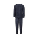 Charie Choe Boys Velour PJ Navy