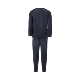 Charie Choe Boys Velour PJ Navy