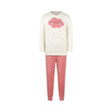 Charlie Choe Girls Velour Rain PJ Off White/Pink