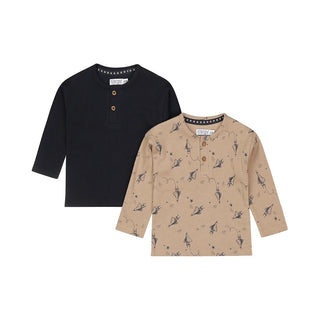 Dirkje Boys T-shirt Dropped Shoulder Beige