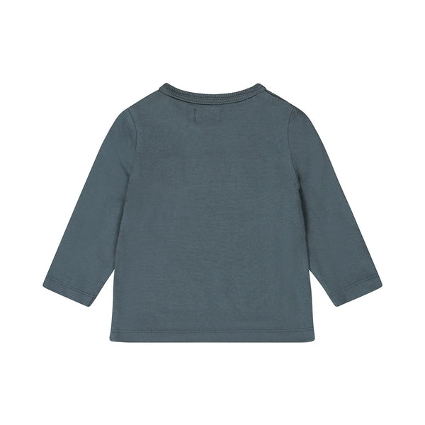 Dirkje Baby Boys T-shirt Long Sleeve Light Steel Blue