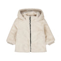 Dirkje Girls Jacket With Hood Off White