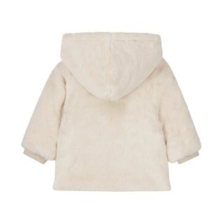 Dirkje Girls Jacket With Hood Off White