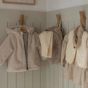 Dirkje Girls Jacket With Hood Off White
