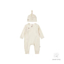 Dirkje Baby Strechie With Hat Off White