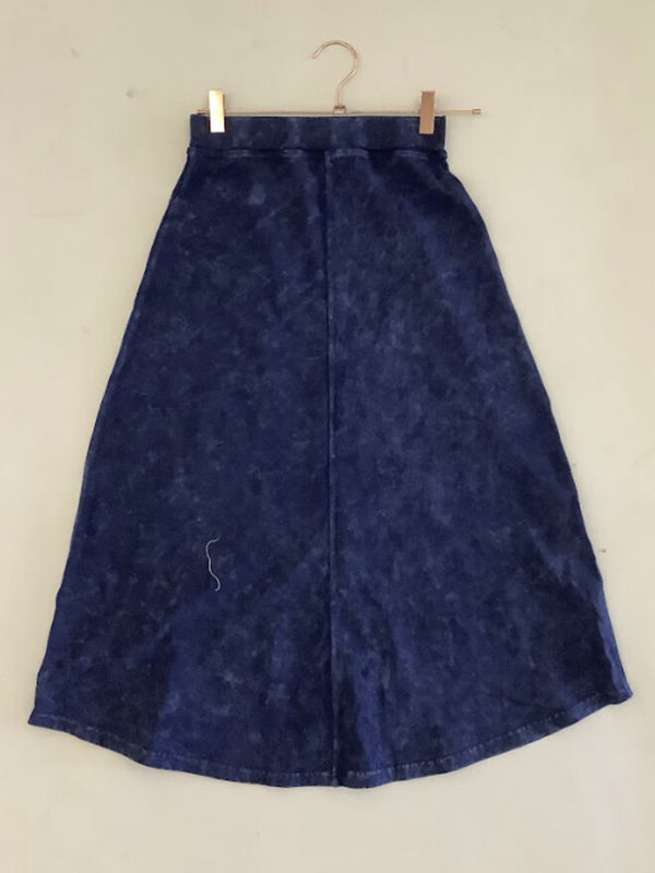 Cabana Girls Mineral Wash Blue A-Line Maxi Skirt