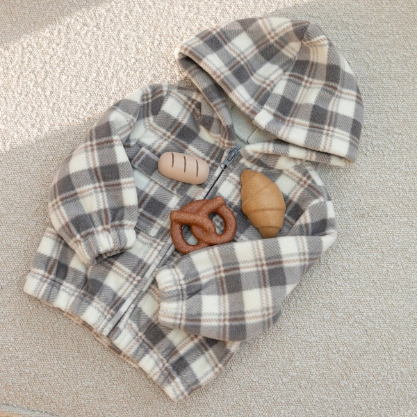 Dirkje Boys Checked Jacket Off White