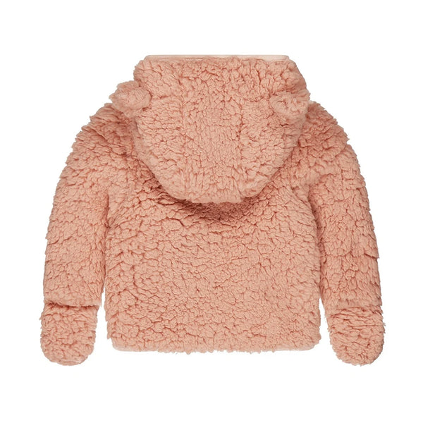 Dirkje Baby Girls Cardigan With Hood Blushed Pink