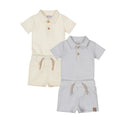 Dirkje Baby Boys 2-Pack 2Pc Outfit Light Blue/Beige