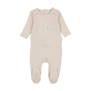 Mon Tresor Baby Mellow Moments Boys Footie Taupe