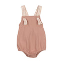 Mon Tresor Baby Gingham Glory Romper Misty Rose