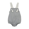 Mon Tresor Baby Gingham Glory Romper Quarry