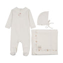 Mon Tresor Baby My Little Flower Layette Set Ivory & Rose
