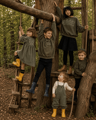 Dinky Girls Home Jumpsuit Green
