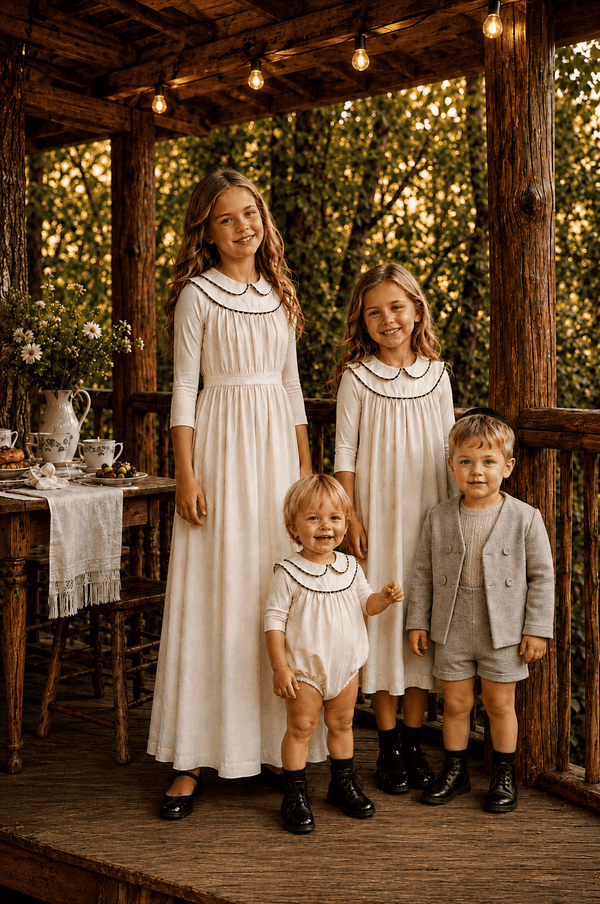 Dinky Baby Helena Sleeveless Romper Off White