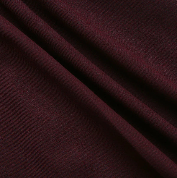 Tustello Teen Pez Wool Box Pleated Skirt Wine