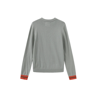 N+A Teen Rustic Flower Sweater Mint