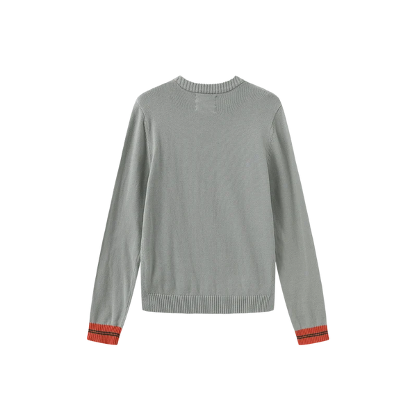 N+A Teen Rustic Flower Sweater Mint