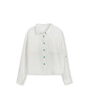 Vibe Girls Ropo Gauze Blouse White