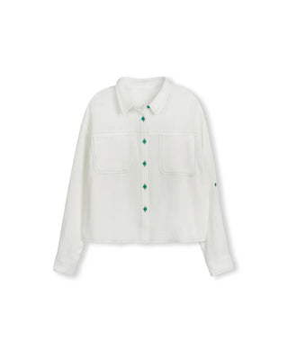 Vibe Girls Ropo Gauze Blouse White