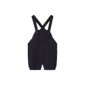 Harper James Pilro Knit Pinstripe Overalls Navy