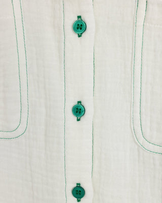 Vibe Girls Ropo Gauze Blouse White