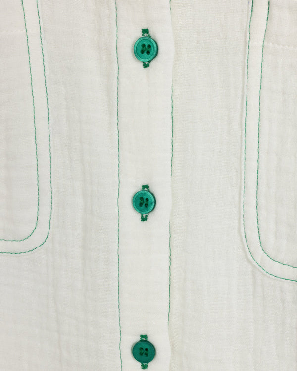 Vibe Girls Ropo Gauze Blouse White