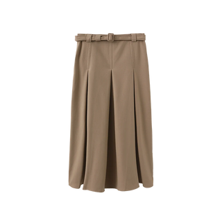 Mallory and Merlot Teen Mica Wool Midi Skirt Mocha