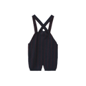 Harper James Pilro Knit Pinstripe Overalls Navy
