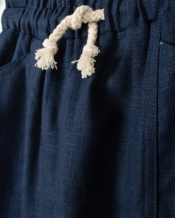 Phil And Phoebe Girls Bliss Striped Print 2Pc Navy