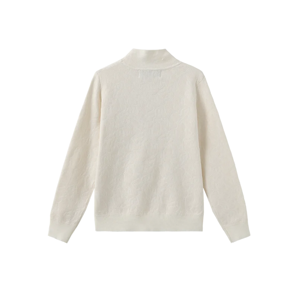 Tustello Teen Neck Bow Knit Turtleneck Black