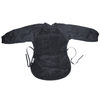 Buy grey Silly Billyz Velour Messy Eater Bib