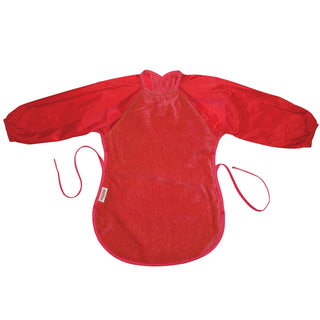 Buy red Silly Billyz Velour Messy Eater Bib