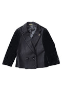Banim Boys Black Wool And Velvet Jacket