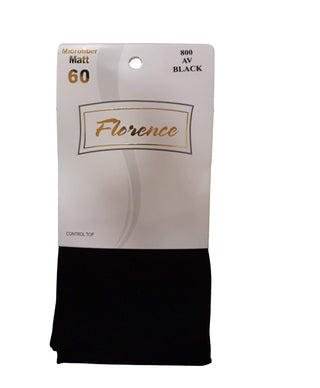 Florence Microfiber Matt Black Opaque Tights 60 Denier Women Tights Style: 800 - 13th Avenue