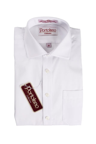 Portolano Boys White Shirt Long Sleeve - 13th Avenue