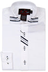 Ben Hugo Boys White Shirt With Trim Style: 476 - 13th Avenue