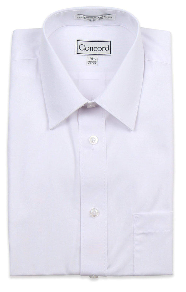 Concord Mens White Shirt Short Sleeves - 13th Avenue